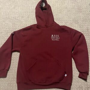 Russell Athletic Burgundy Hoodie